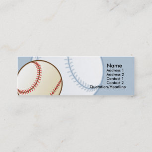 Cartes maigres de profil de base-ball d'enfants