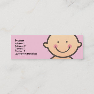 Cartes maigres de profil de rose de visage de bébé