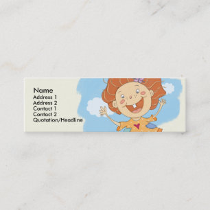Cartes maigres sautantes de profil de fille