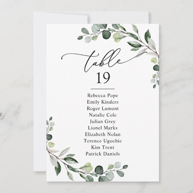 Cartes Mariage de siège bleu Dusty (Devant)