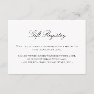 Cartes Mariage du Registre Élégantes