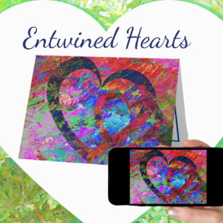 Cartes Mariage ou Fiançailles Entwin Hearts