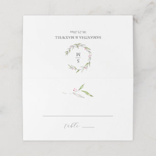 Cartes mariages Cartes d'hiver Botaniques
