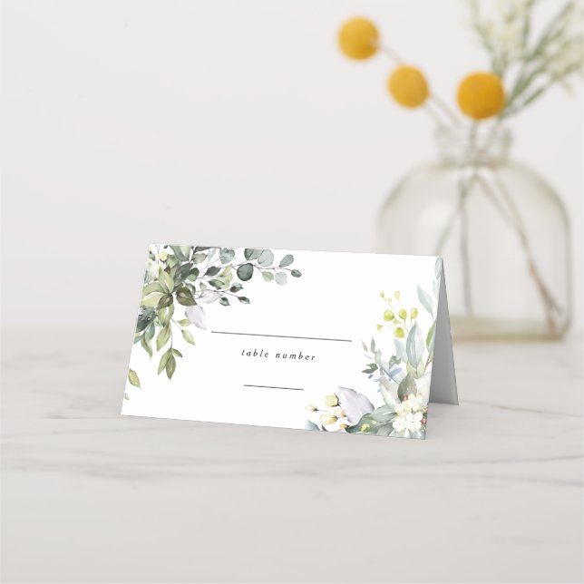 Cartes Mariages Eucalyptus (Devant)