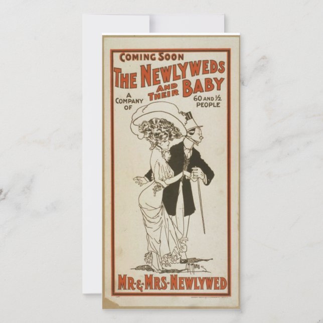 Cartes mariages Nouveaux mariés (Devant)