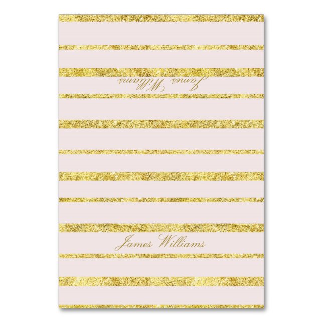 Cartes Mariages Rose Avec Effet Gold Foil (Par défaut)