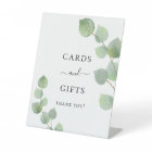 Cartes mariages signe cadeau eucalyptus vert