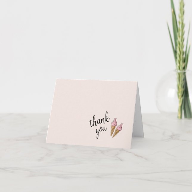 Cartes Merci - Glace Cream Party (Devant)