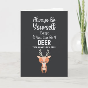 Cartes Mignon Amoureux des Cerfs Faune Animaux For