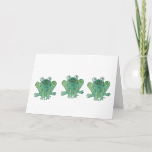 Cartes mignonnes de grenouilles