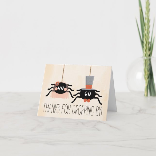 Cartes mignonnes de Merci de mariage de Halloween (Devant)