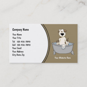 Cartes mignonnes d'entreprise de services d'animal