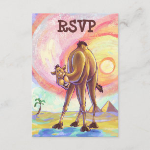 Cartes mignonnes du centre RSVP de partie de