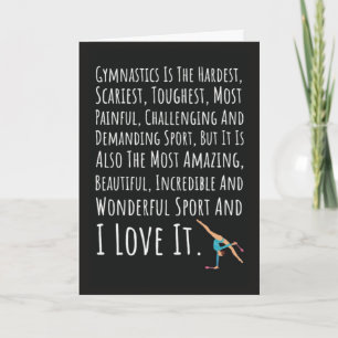 Cartes Mignonnes Pour Amateur de Gymnastique Acrob