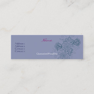 Cartes minces de profil de tatouage de tulipe