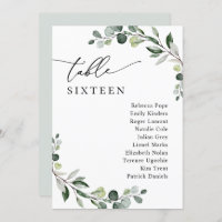 Cartes miniatures de Mariage de verdure