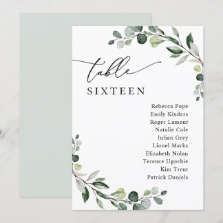 Cartes miniatures de Mariage de verdure