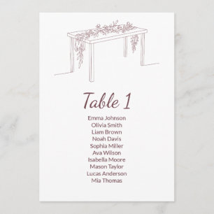 Cartes minimalistes élégantes pour le mariage