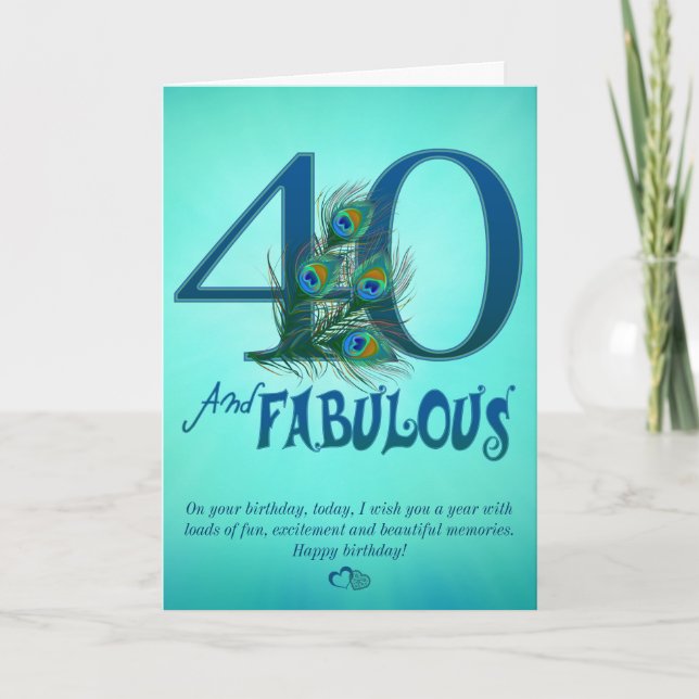 Cartes modèles du 40e anniversaire (Devant)