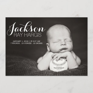 Cartes modernes de faire-part de naissance