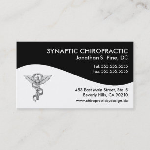 Cartes modernes de rendez-vous de chiropractie de