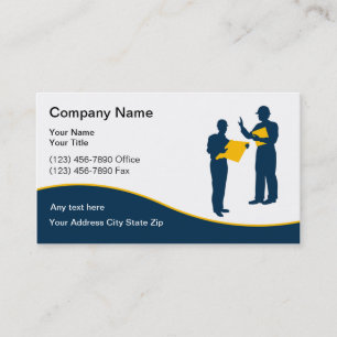 Cartes modernes d'entreprise de construction