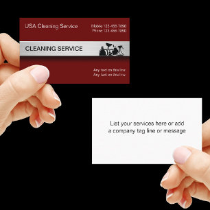 Cartes modernes d'entreprise de services de