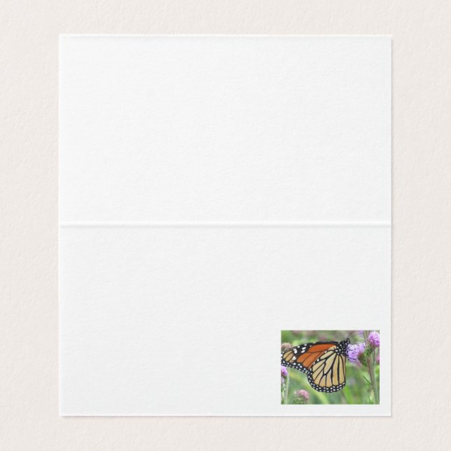 Cartes Monarch Papillon (Inside Unfolded)