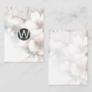 Cartes Monogrammes Cherry Blossom