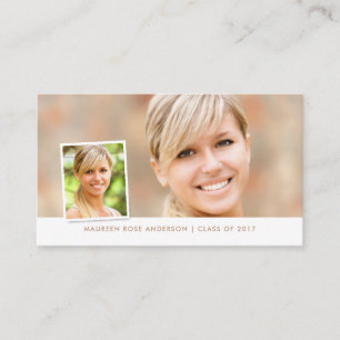 Cartes nominatives sociales de style de photo de