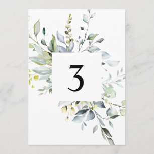Cartes Numéro de tableau Eucalyptus