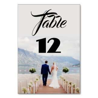 Cartes Numéro de tableau photo mariage