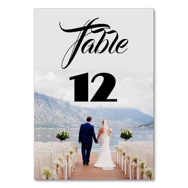 Cartes Numéro de tableau photo mariage (Par défaut)