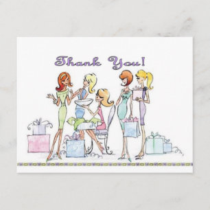 Cartes nuptiales de Merci de partie de douche