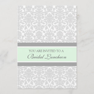 Cartes nuptiales d'invitation de déjeuner de