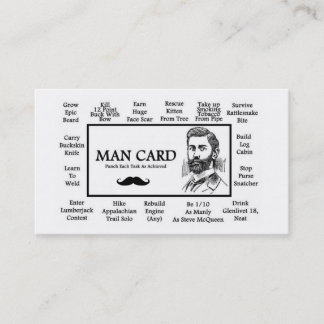Cartes officielles d'homme !