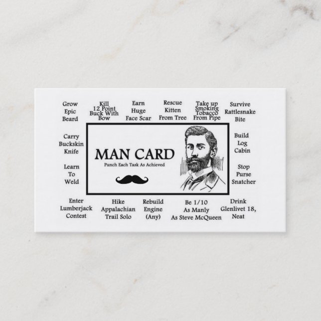 Cartes officielles d'homme ! (Devant)