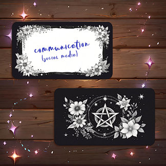 Cartes Oracle Pentagram floral vierge