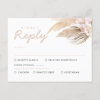 Cartes Pampas Grass RSVP