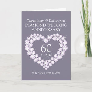 Cartes papa et maman pour l'anniversaire du mariag