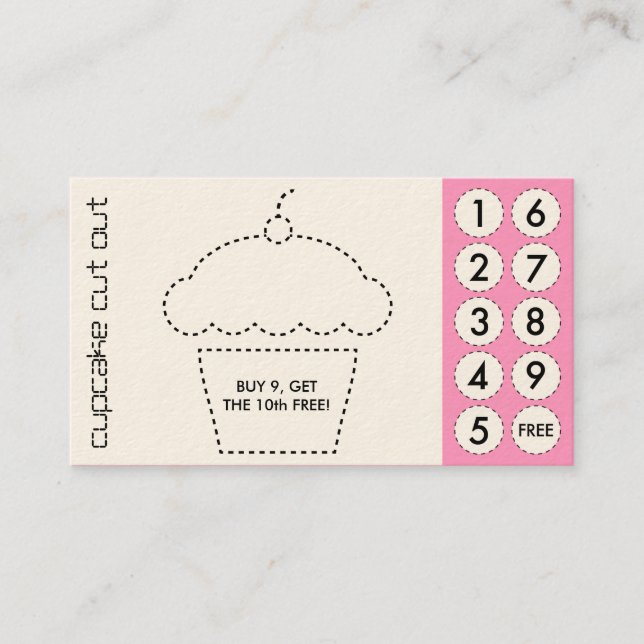 cartes perforées coupées par petit gâteau (Devant)