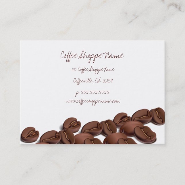Cartes perforées de magasin de grains de café (Devant)