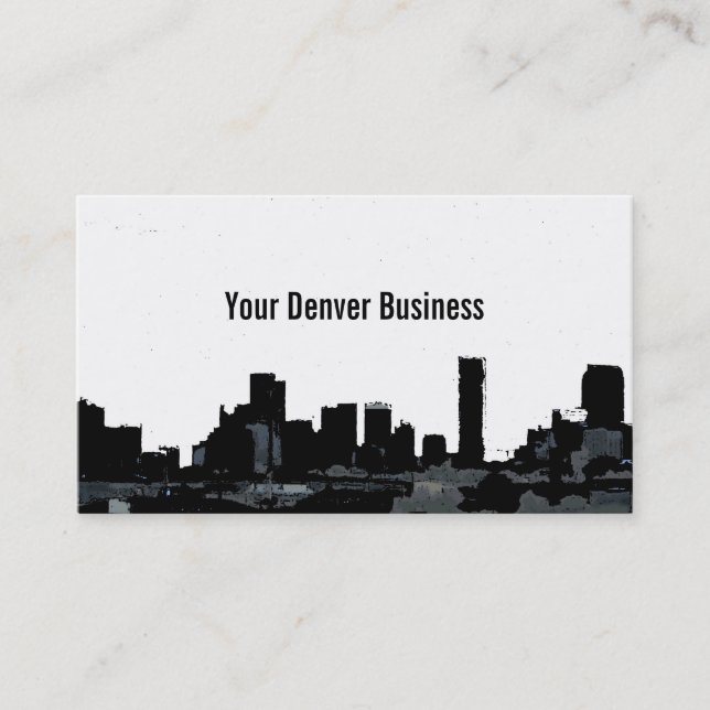 Cartes personnalisables d'horizon de Denver le (Devant)
