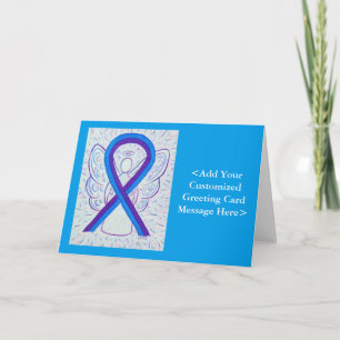 Cartes personnalisées Blue and Purple Awareness