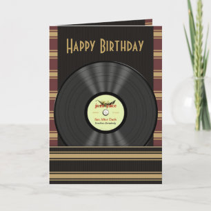Cartes personnalisées Jazz Vinyl Record