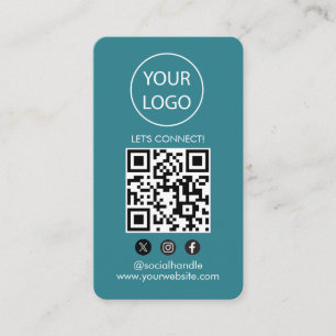Cartes personnalisées Moderne, Médias sociaux QR