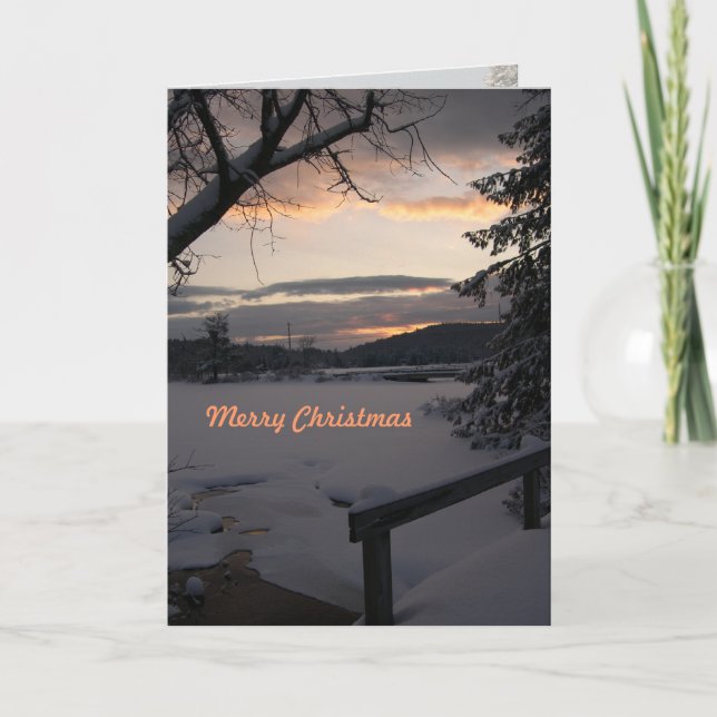 Cartes personnalisées Noël Sunrise (Devant)