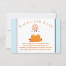 Cartes Petit Garçon Citrouille Apporte Un Livre