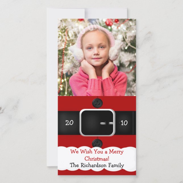 Cartes photos de Noël du Père Noël (Devant)