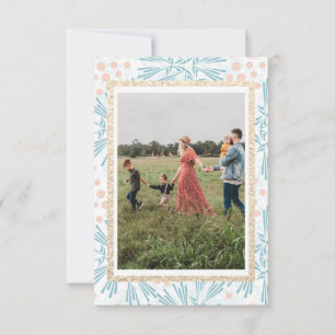 Cartes photos de Noël en or hiver